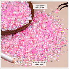Perlas planas TINKRSTUFF de 6mm para bordes y acentos decorativos.