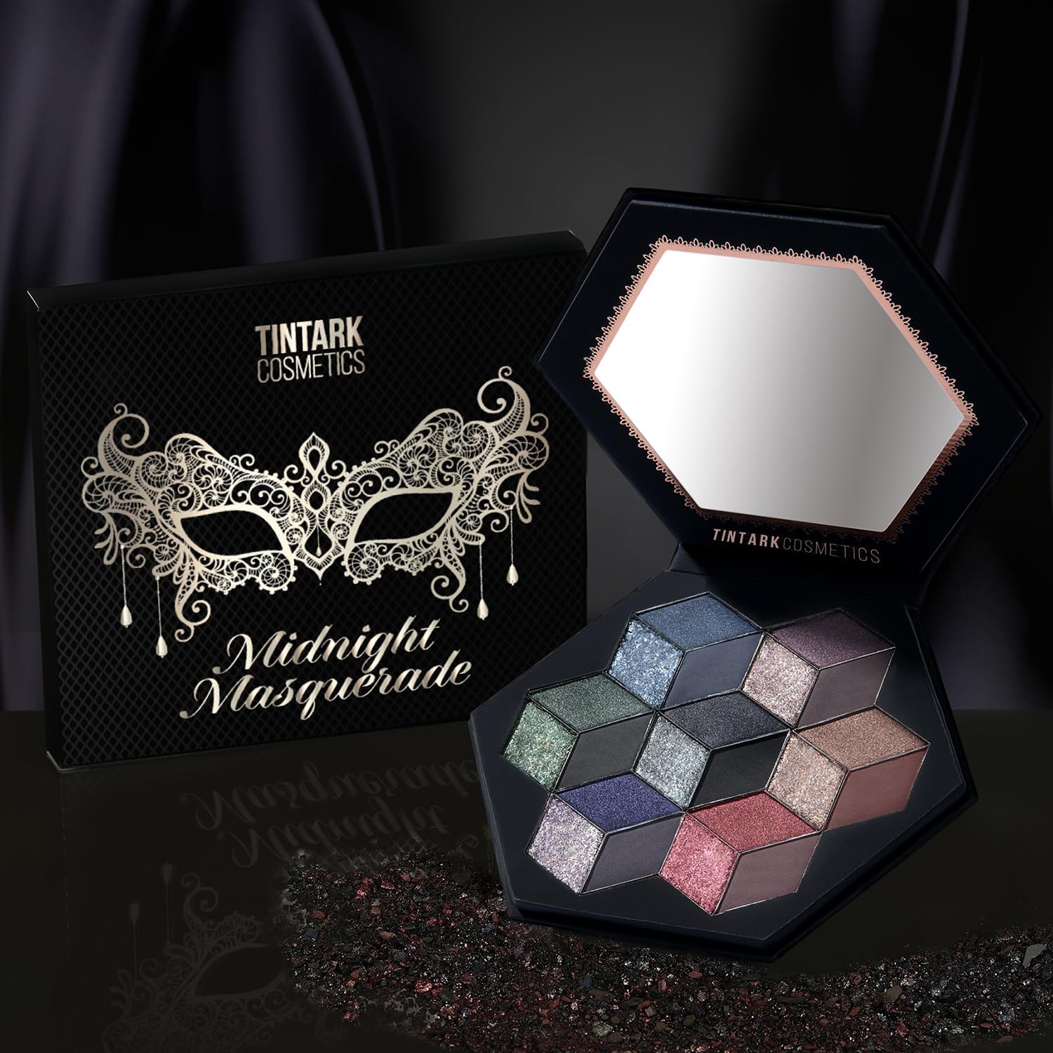 Diseño compacto con recubrimiento elegante para viajar con facilidad, Tintark Midnight Masquerade