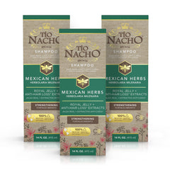 Tío Nacho Champú Anticaída en botella, refuerza desde la raíz.