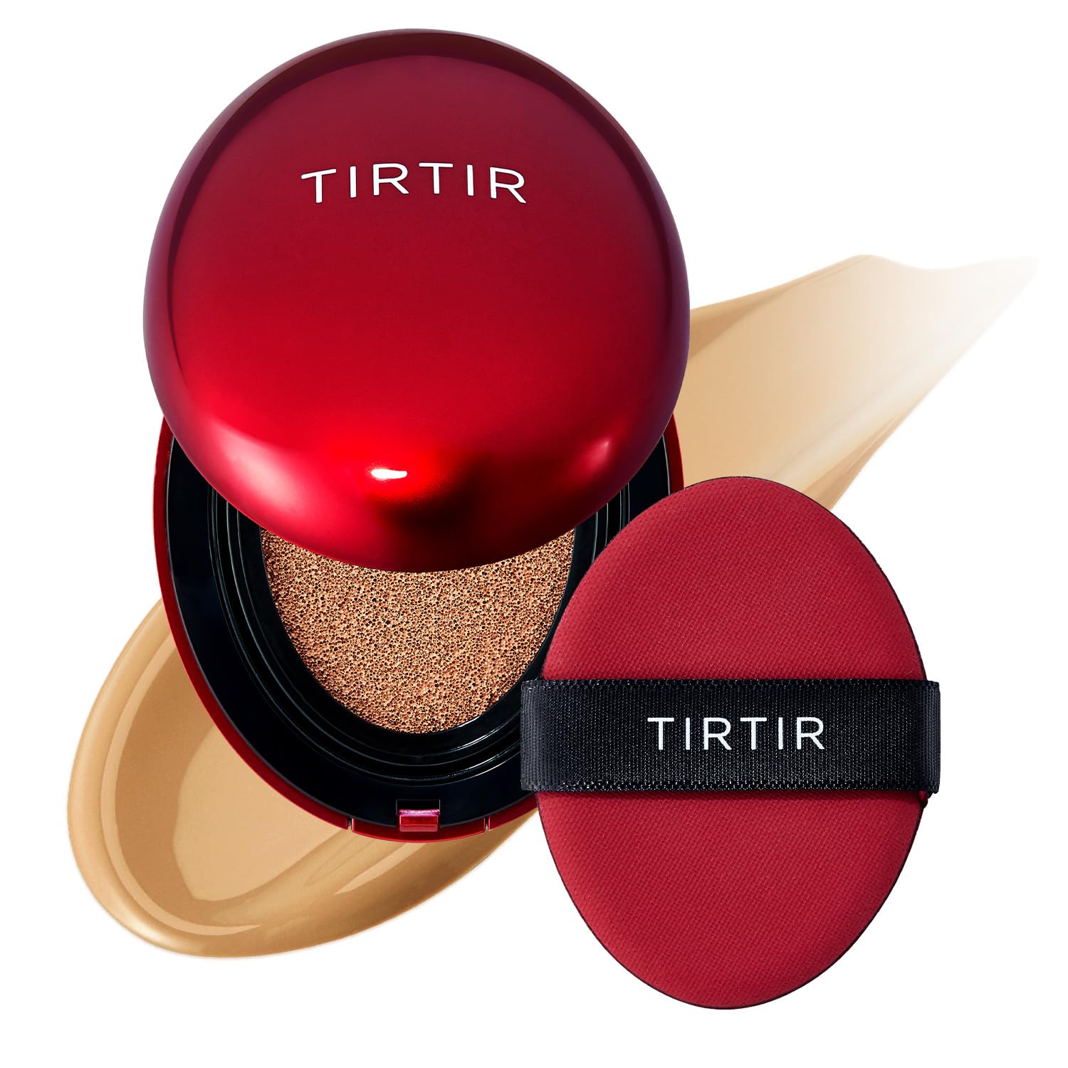 TIRTIR funda en cojín, cobertura media para un acabado natural con brillo satinado.
