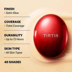 TIRTIR Mask Fit Red Cushion dure longtemps tout en restant léger.