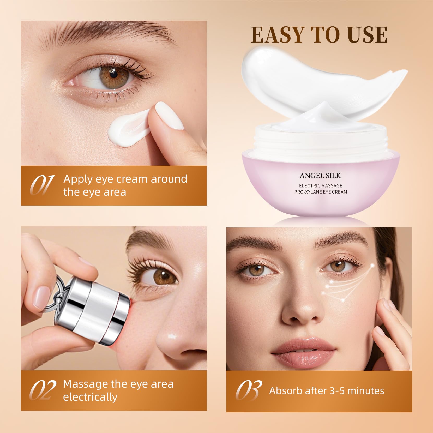 Crema contorno de ojos de TMYIOYC para suavizar líneas finas