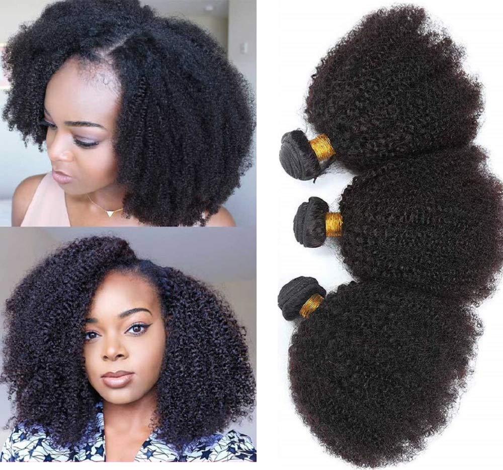 TNICE conjuntos afro rizado mongoliano crudo con volumen natural.