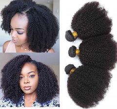 TNICE conjuntos afro rizado mongoliano crudo con volumen natural.