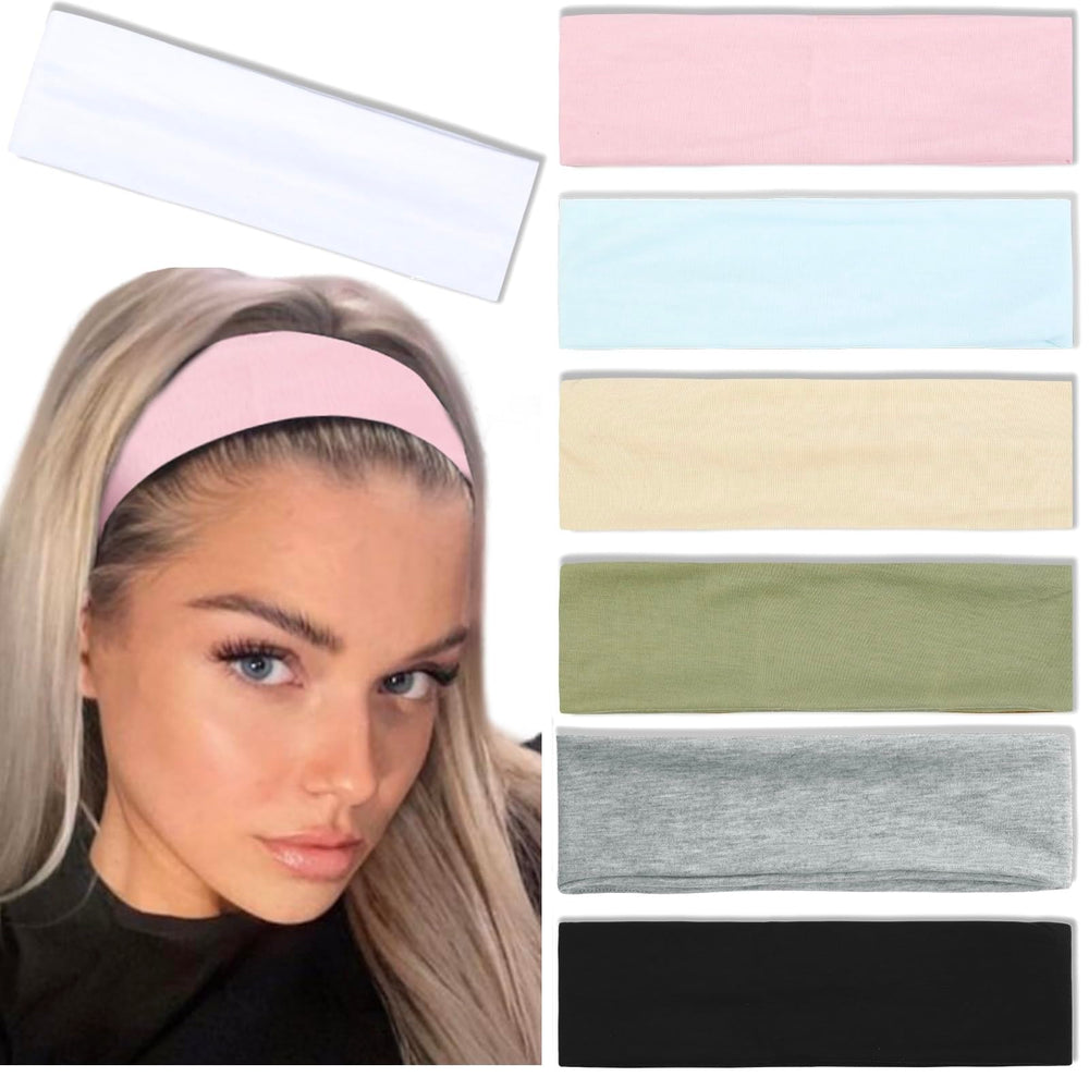Bandas para el cabello Tobeffect negra, antideslizante, ideales para yoga y carrera.