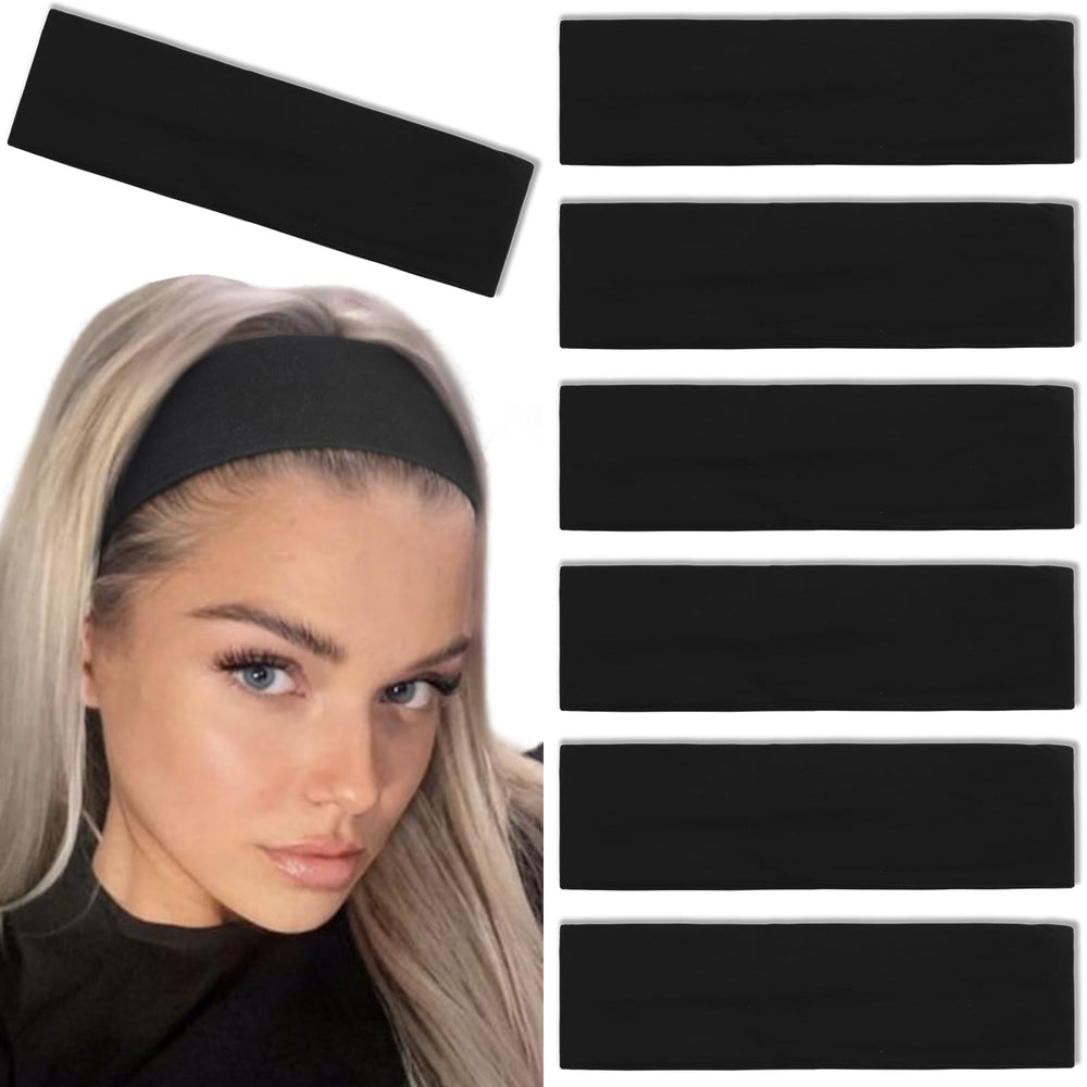 Tobeffect banda negra para cabello, conjunto de 7, ideal para combinar con looks diarios