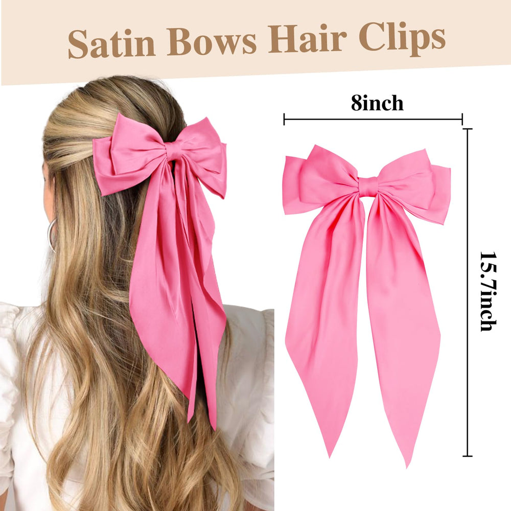 Lazo satinada rosa de Tobeffect Partyreal CA349 para looks románticos