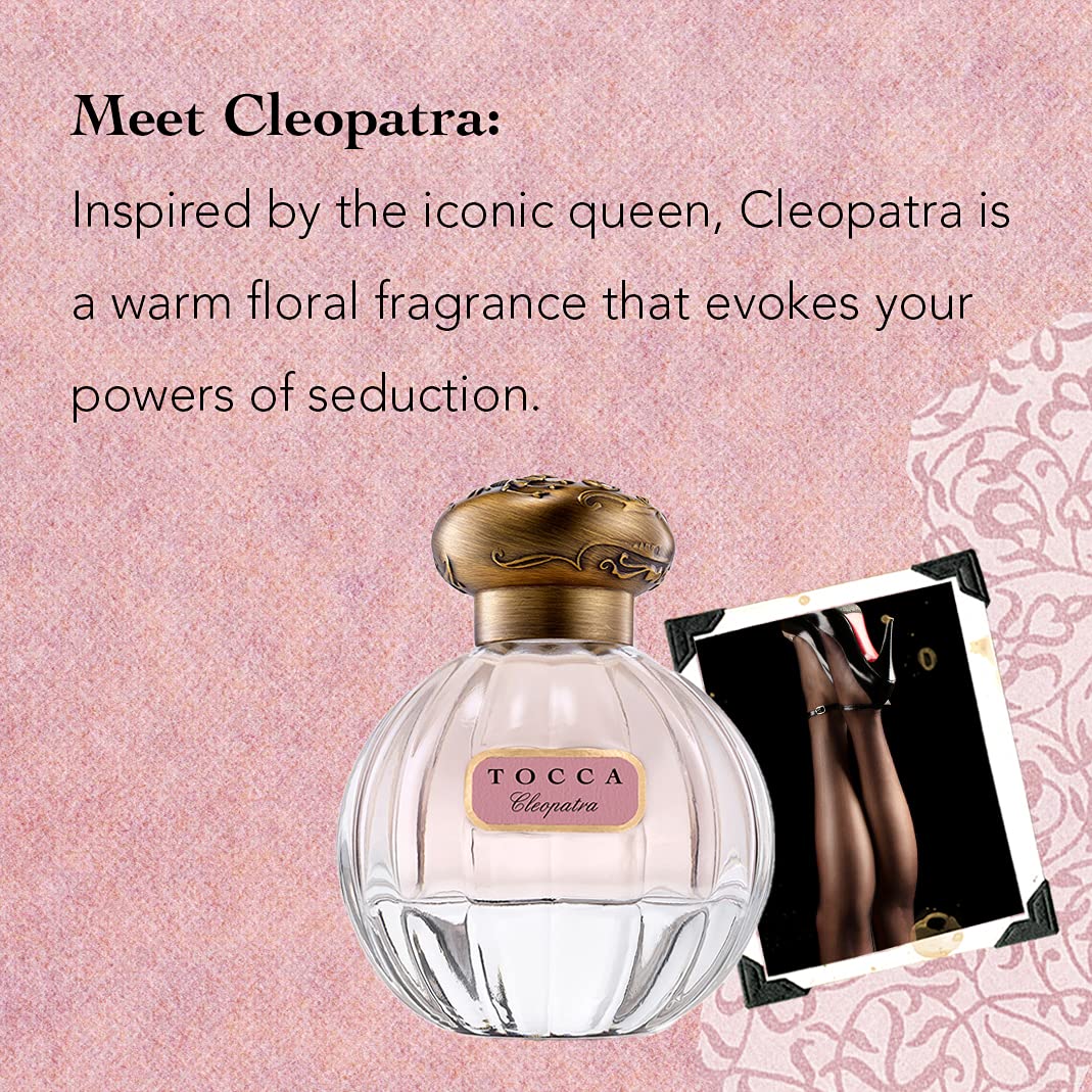 Tocca Cleopatra, atomizador para rociados suaves en la muñeca o cuello.