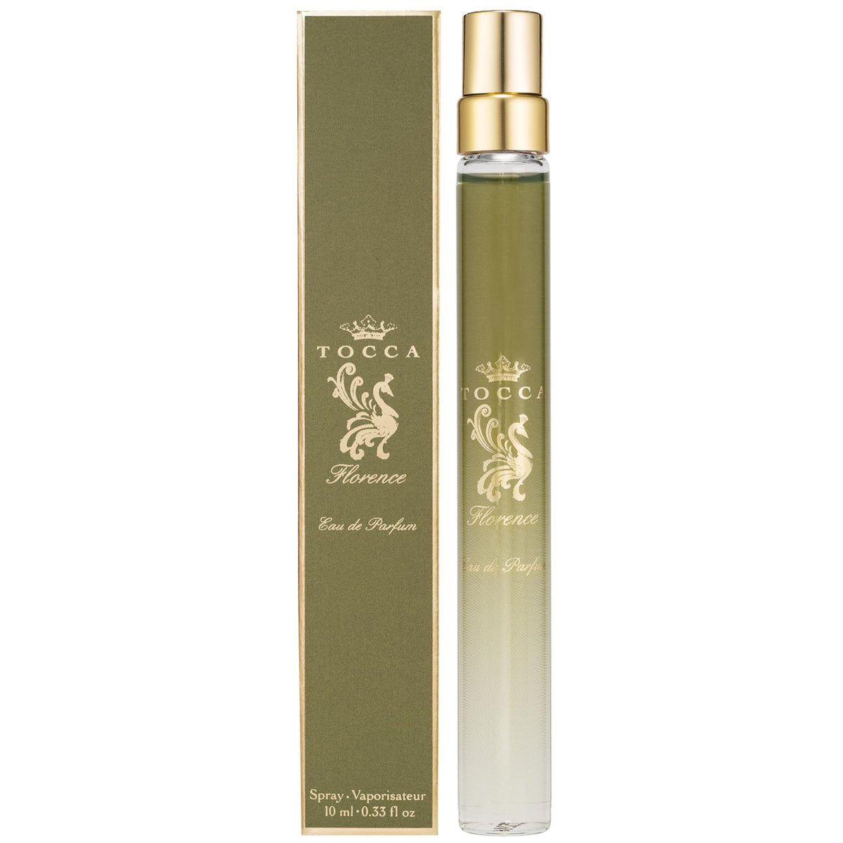 Tocca Florence travel spray bottle ideal for on-the-go fragrance.