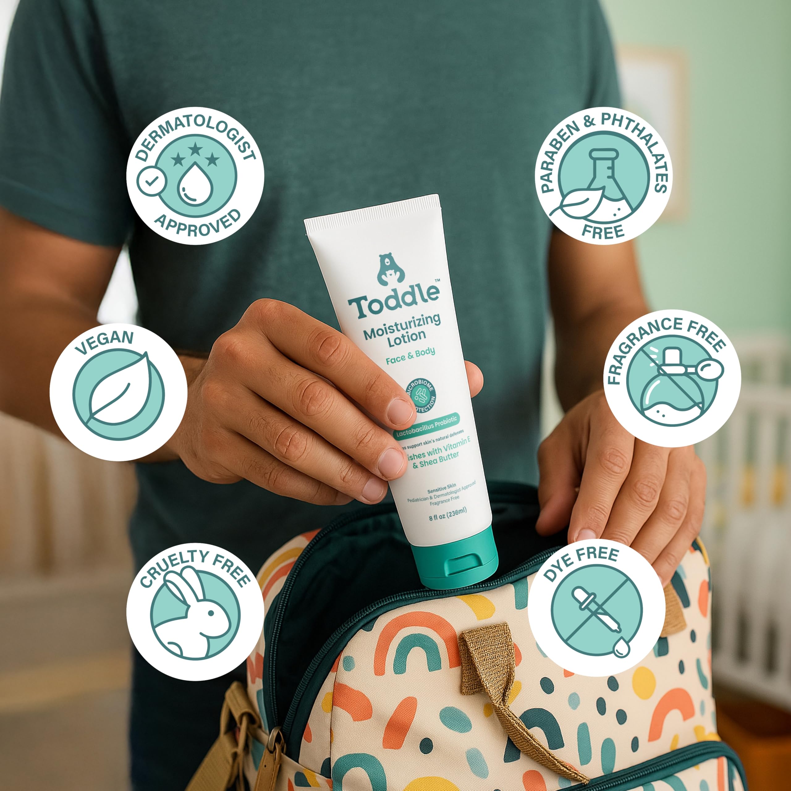 Toddle Probiotico con aloe vera para calmar irritaciones leves