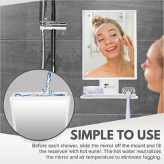 ToiletTree Fogless: cámara de agua removible para anti-vaho confiable