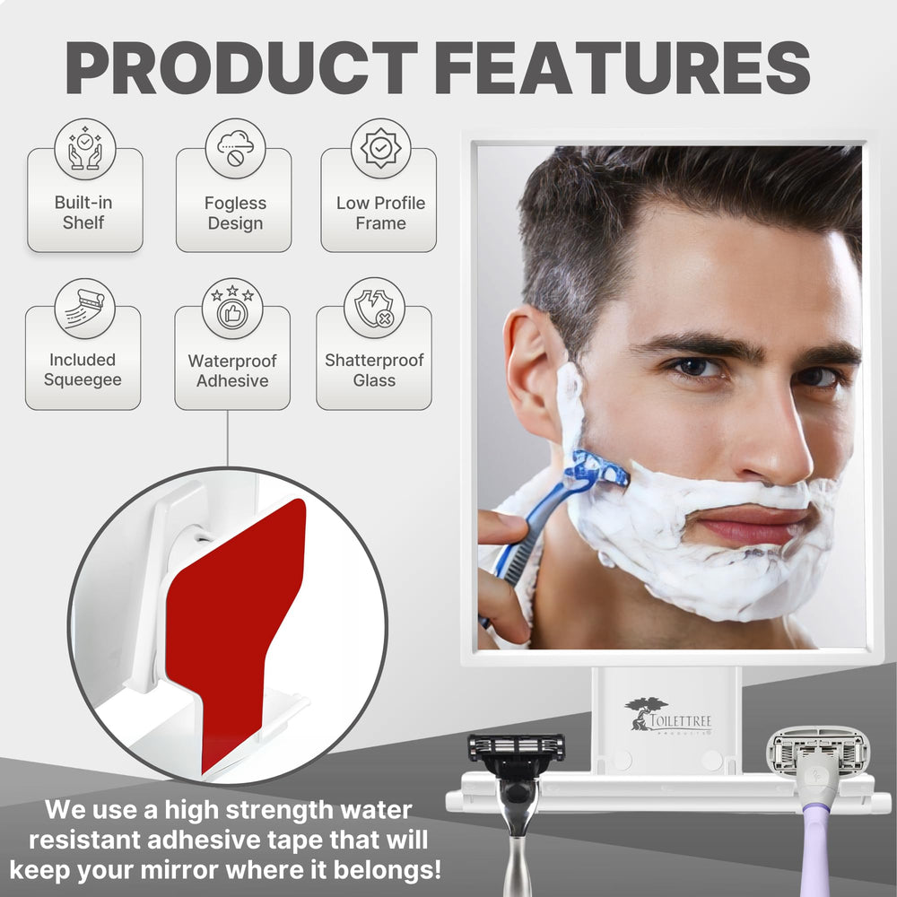 ToiletTree Fogless: perfecto para retirar maquillaje o depilarse en la ducha
