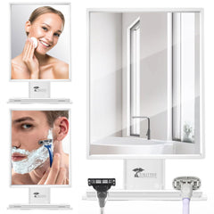 ToiletTree Fogless: espejo de ducha con reflejo claro para afeitado preciso