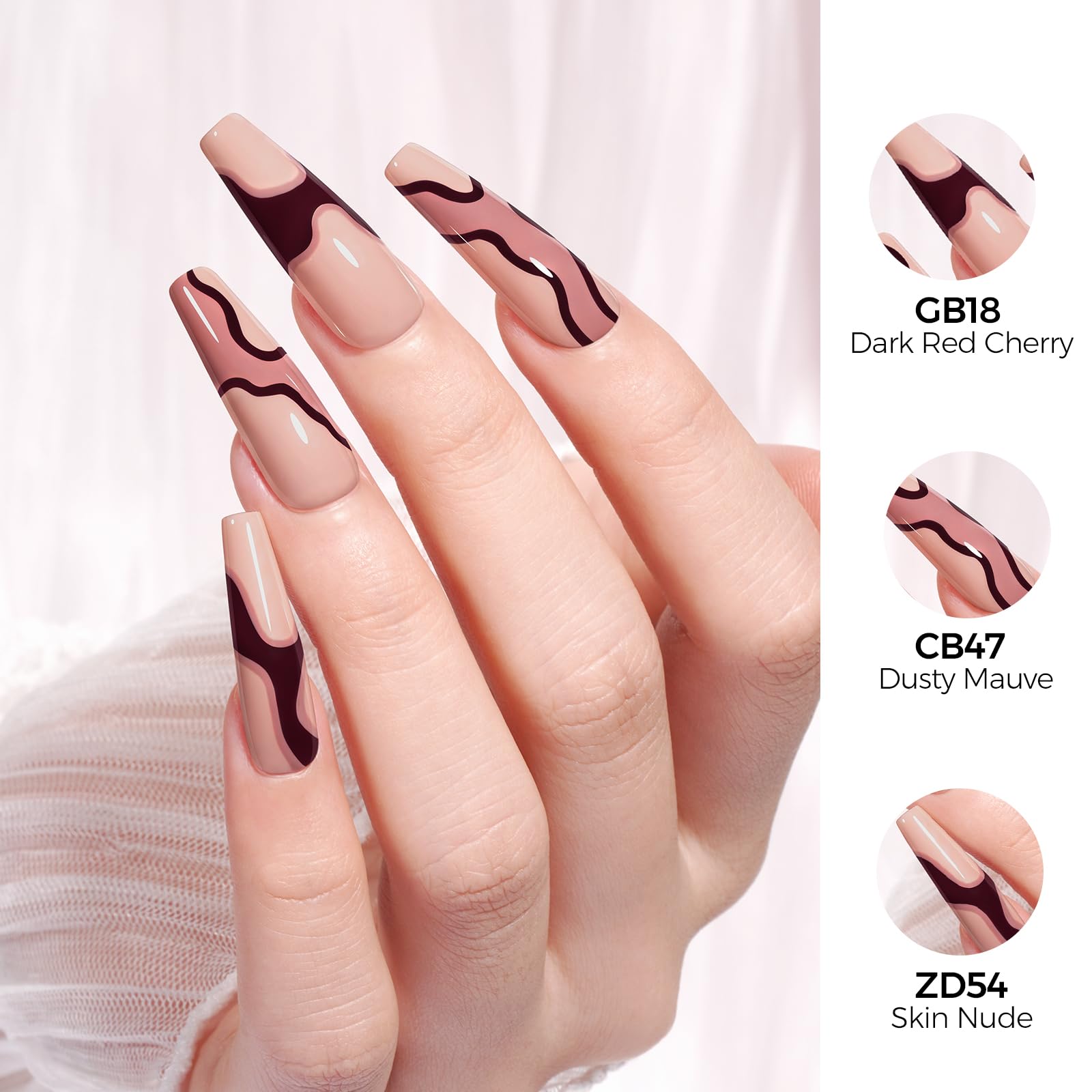 TOMICCA Esmalte gel cereza roja con fórmula vegana suave