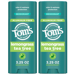 Tom’s of Maine desodorante Lemongrass Tea Tree barra transparente para uso diario