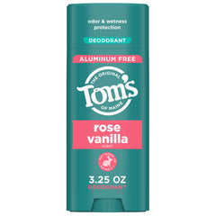 Tom's of Maine Rose Vanilla desodorante natural en barra para uso diario sin aluminio