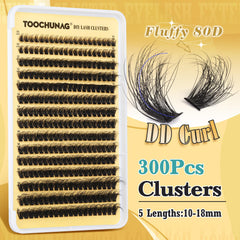 TOOCHUNAG racimos de pestañas 10–18 mm para estilos personalizados