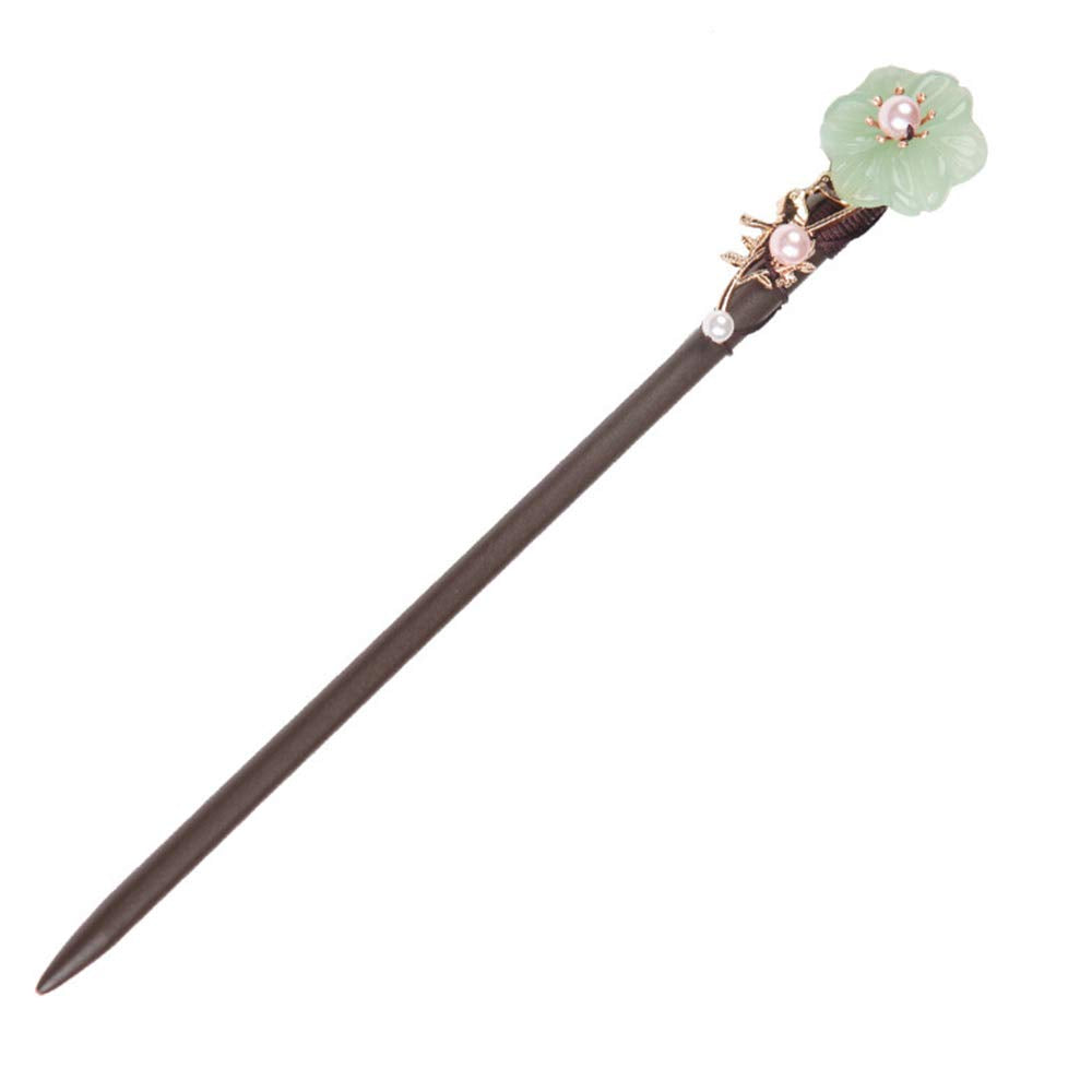 TOP SEWING palillos de pelo de madera 18 cm para moños duraderos.