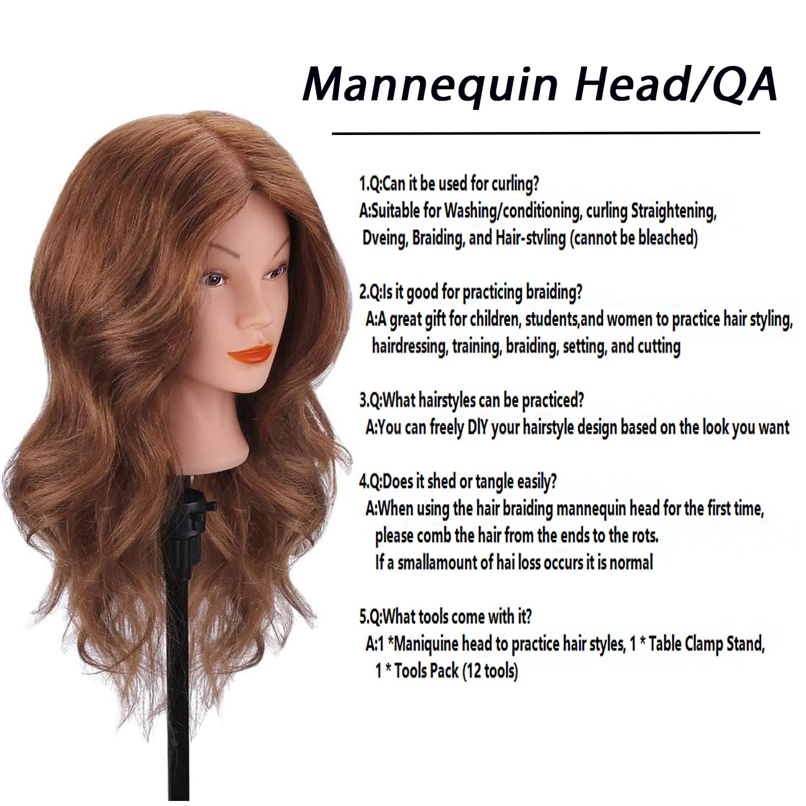 Maniquí TopDirect teñible apto para cambios de estilo
