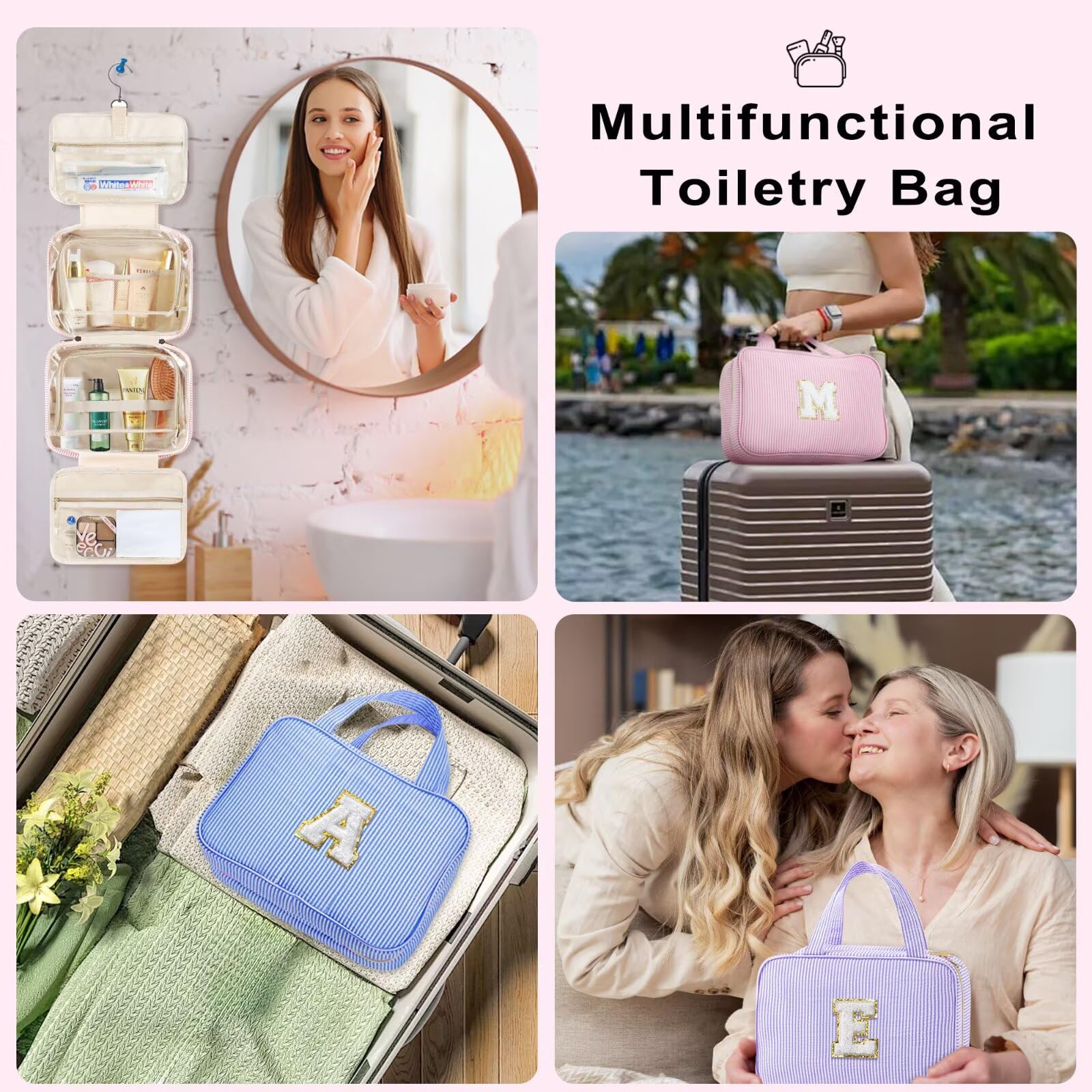 TOPEAST four compartments keep toiletries organized and easy to grab