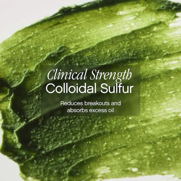 Topicals Clearly Breakout Mask purifies pores and calms irritation on the skin.
