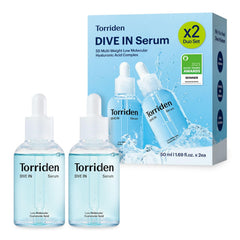 Torriden Dive In Serum: envase de 50 ml para hidratación duradera.