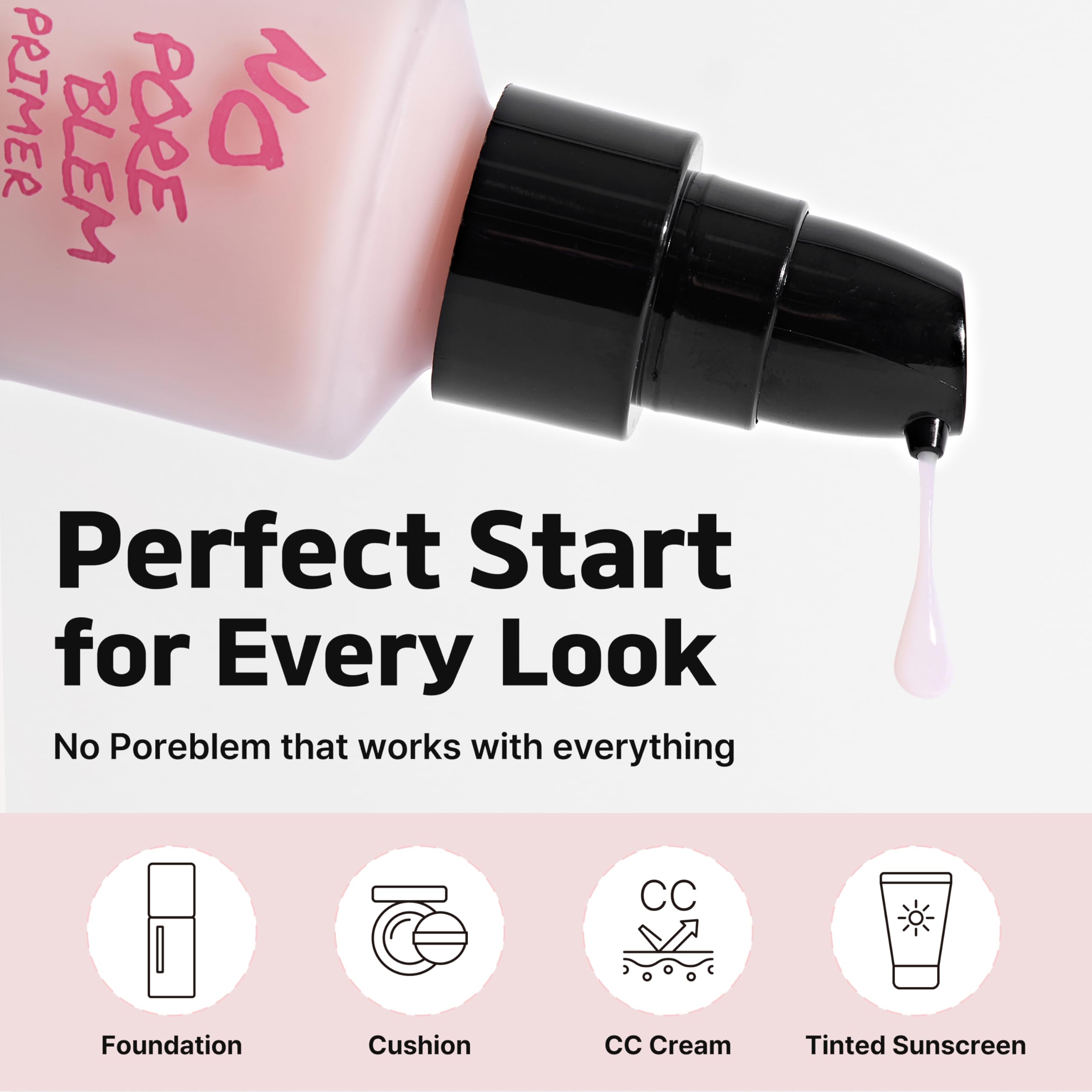 Touch in Sol No Poreblem Primer control de brillo para maquillaje duradero