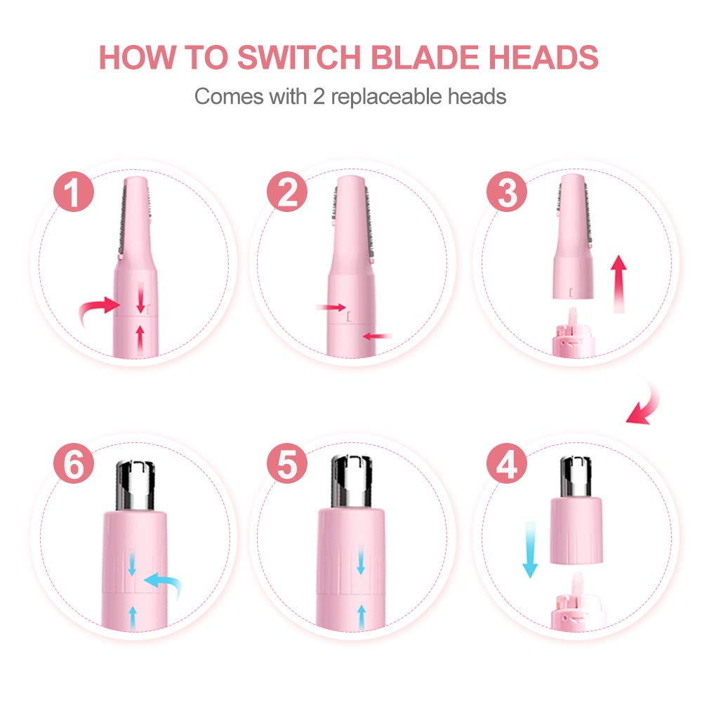 TOUCHBeauty Dos Cuchillas Reemplazables: mayor versatilidad en diferentes zonas.