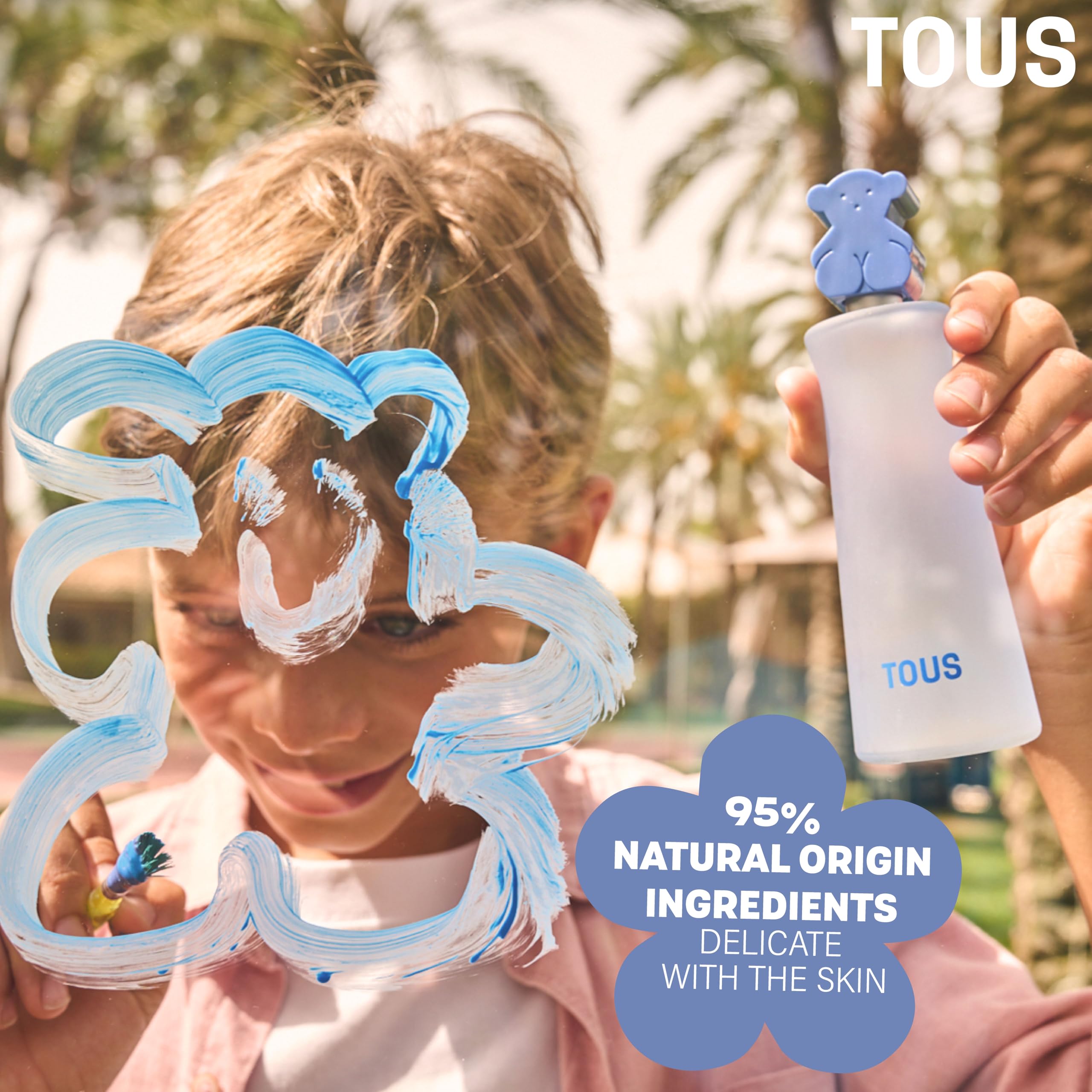 TOUS perfume, frasco de vidrio pulido que mantiene la fragancia fresca.