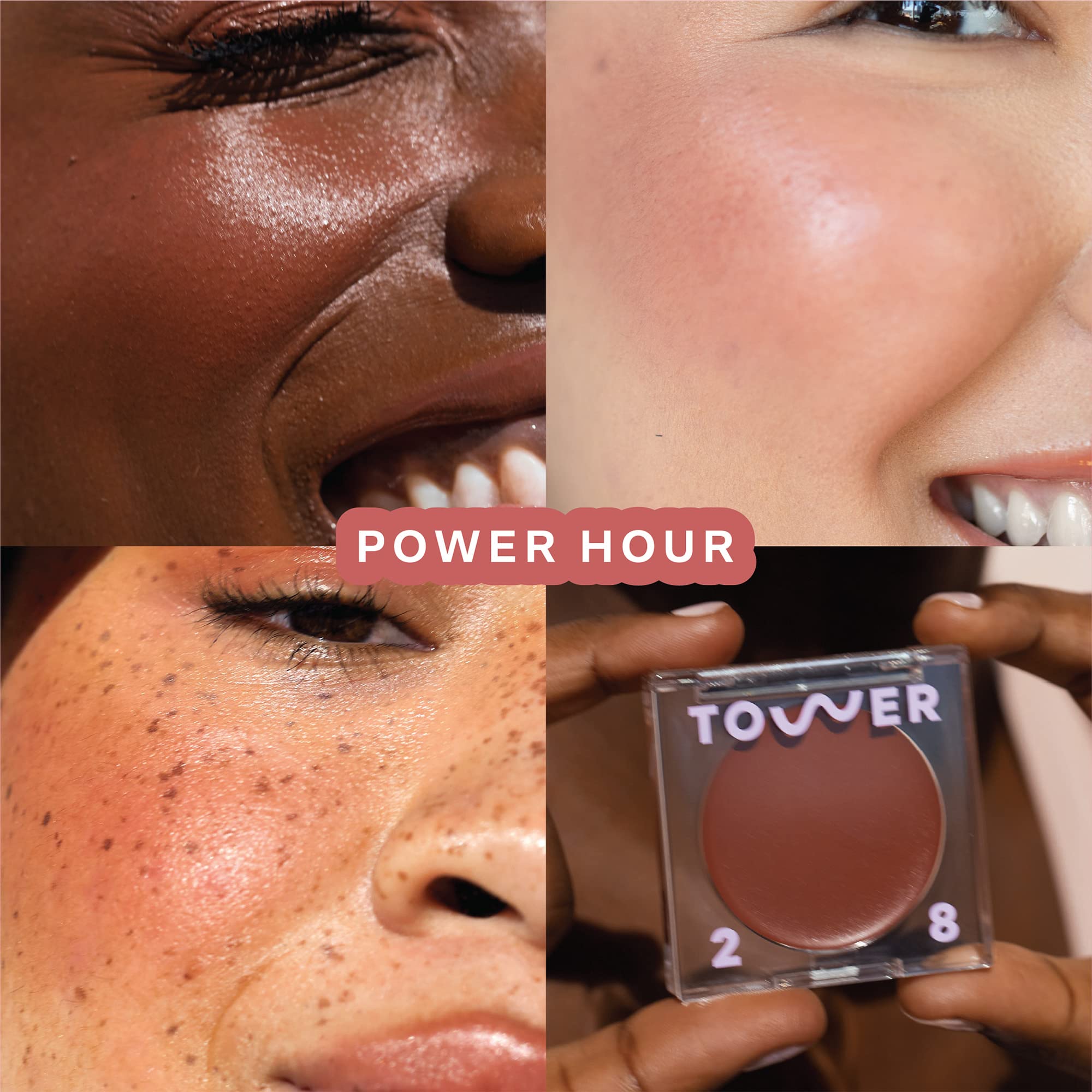 Tower 28 BeachPlease tinted lip balm being applied for color and moisture