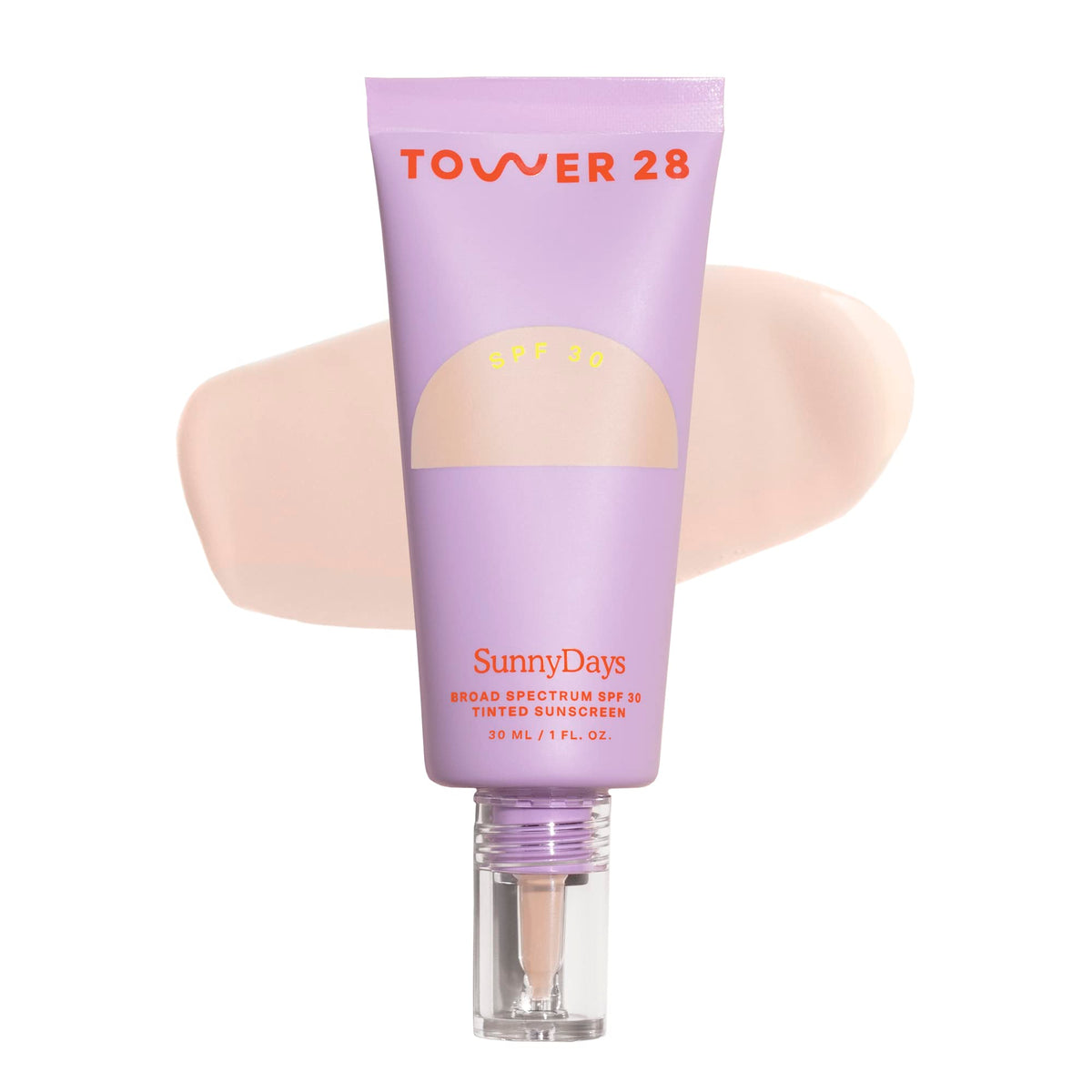 Tower 28 SunnyDays SPF30 flacon montrant l'emballage clair et pratique