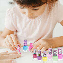 Townley Girl Hello Kitty, brillo morado, efecto shimmer en uñas