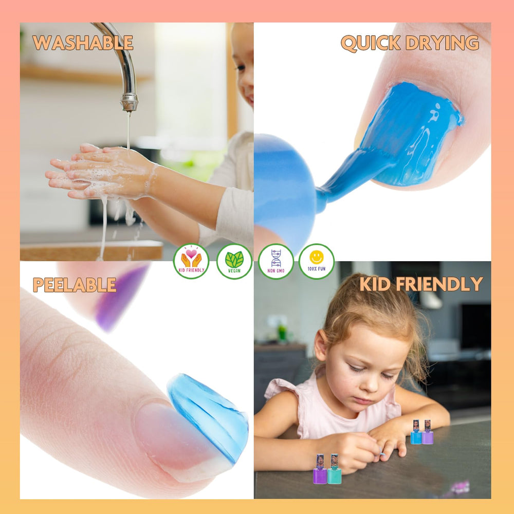 Townley Girl Moana 2: esmalte desprendible para cambios rápidos sin vapores.