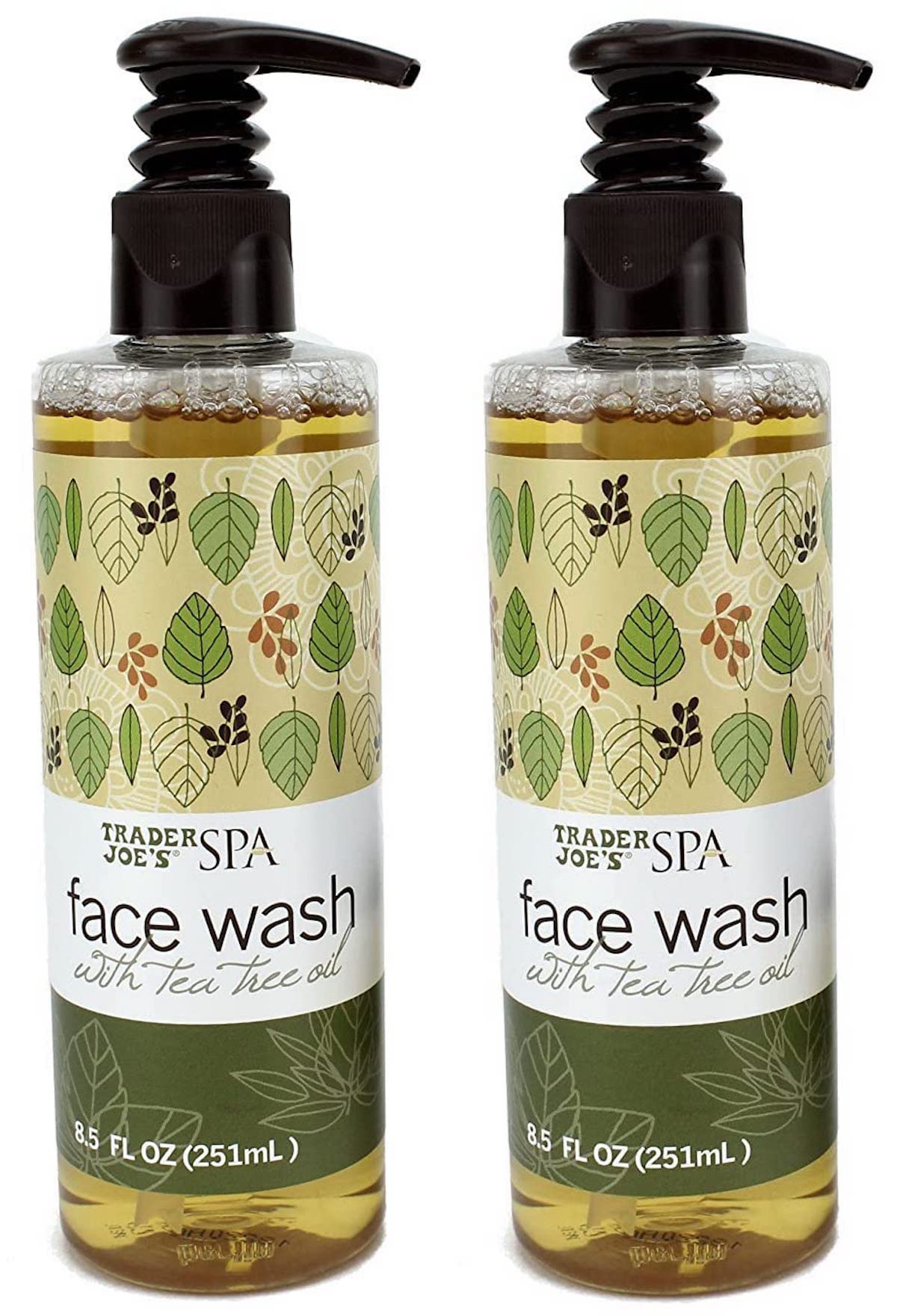 Trader Joe's limpiador facial con aceite de árbol de té – rutina diaria apta para pieles sensibles.