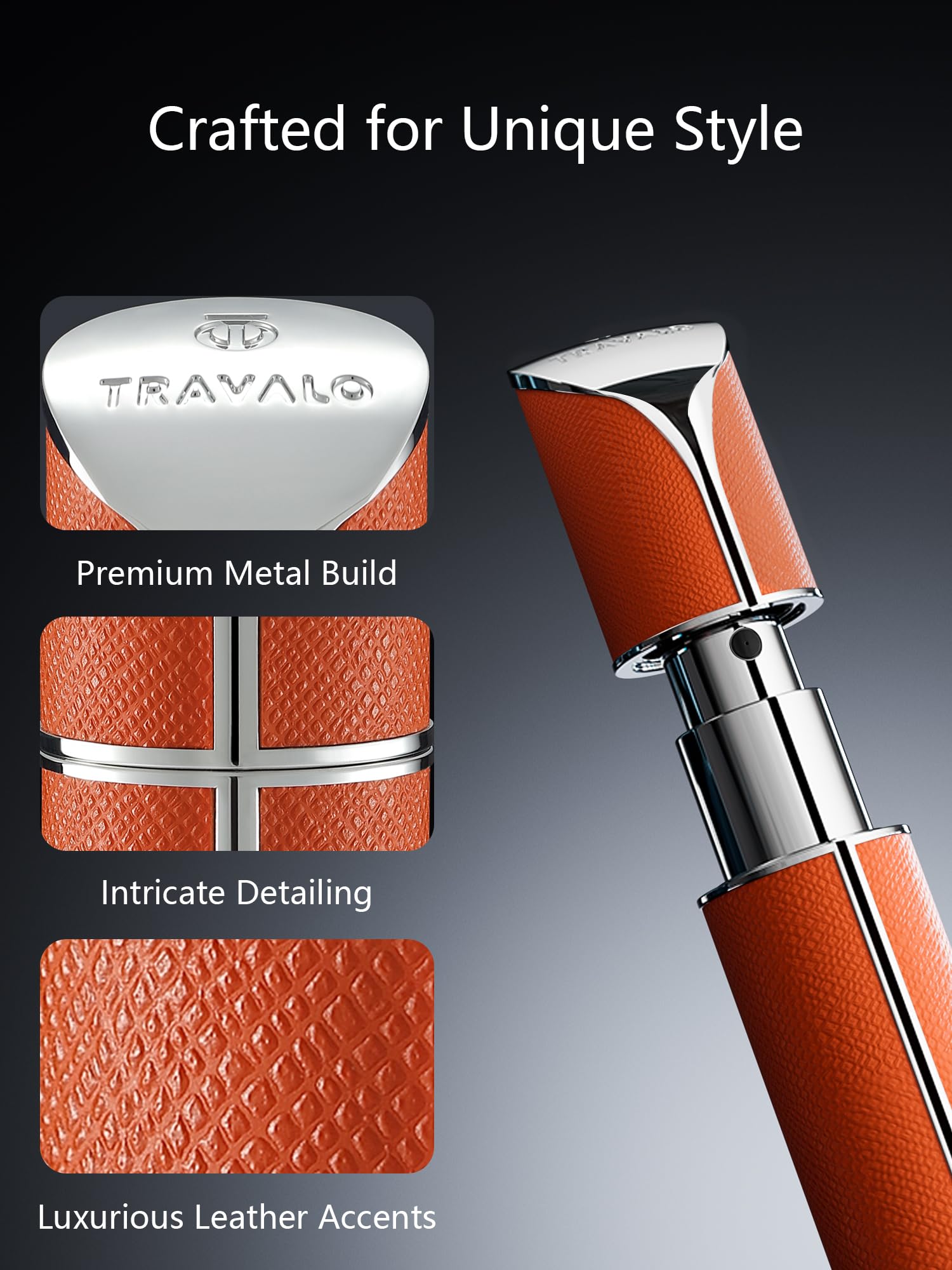 Travalo AQUA: tapa hermética que protege la fragancia.