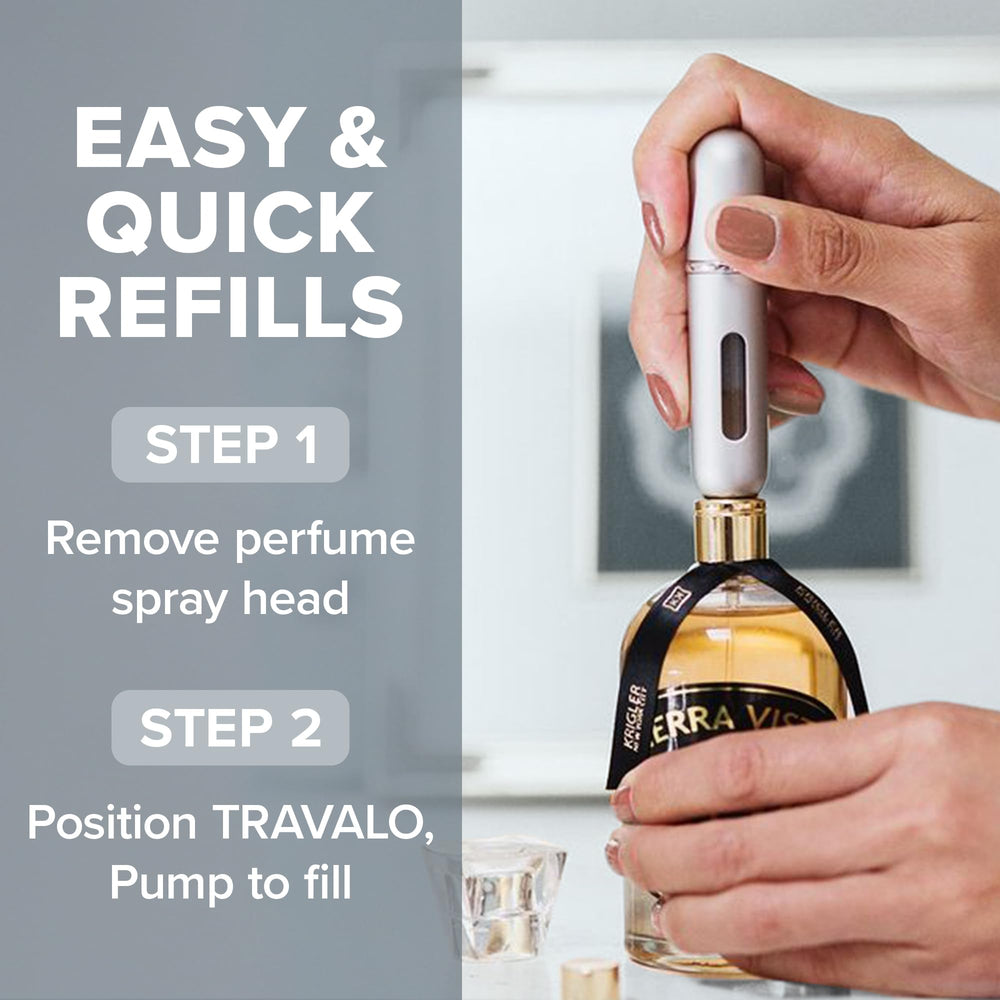 Travalo Classic HD, vial interior resistente para uso repetido.