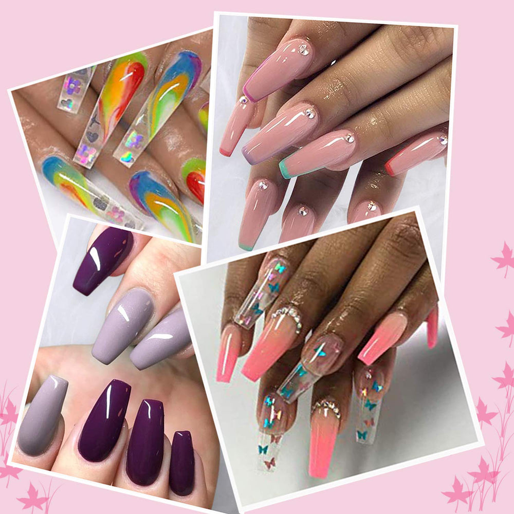 Treamlyn formas de uñas en papel autoadhesivas doradas para un moldeado sencillo.