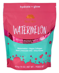 Tree Hut Bath Soak botella, aroma a sandía para relajación y cuidado de la piel.