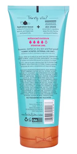 Tree Hut Peppermint Pearl, ceramidas y esqualano protegen suavemente la piel.