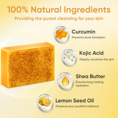 Treeroot Jabon Curcuma Retinol: piel más fresca tras la limpieza diaria.