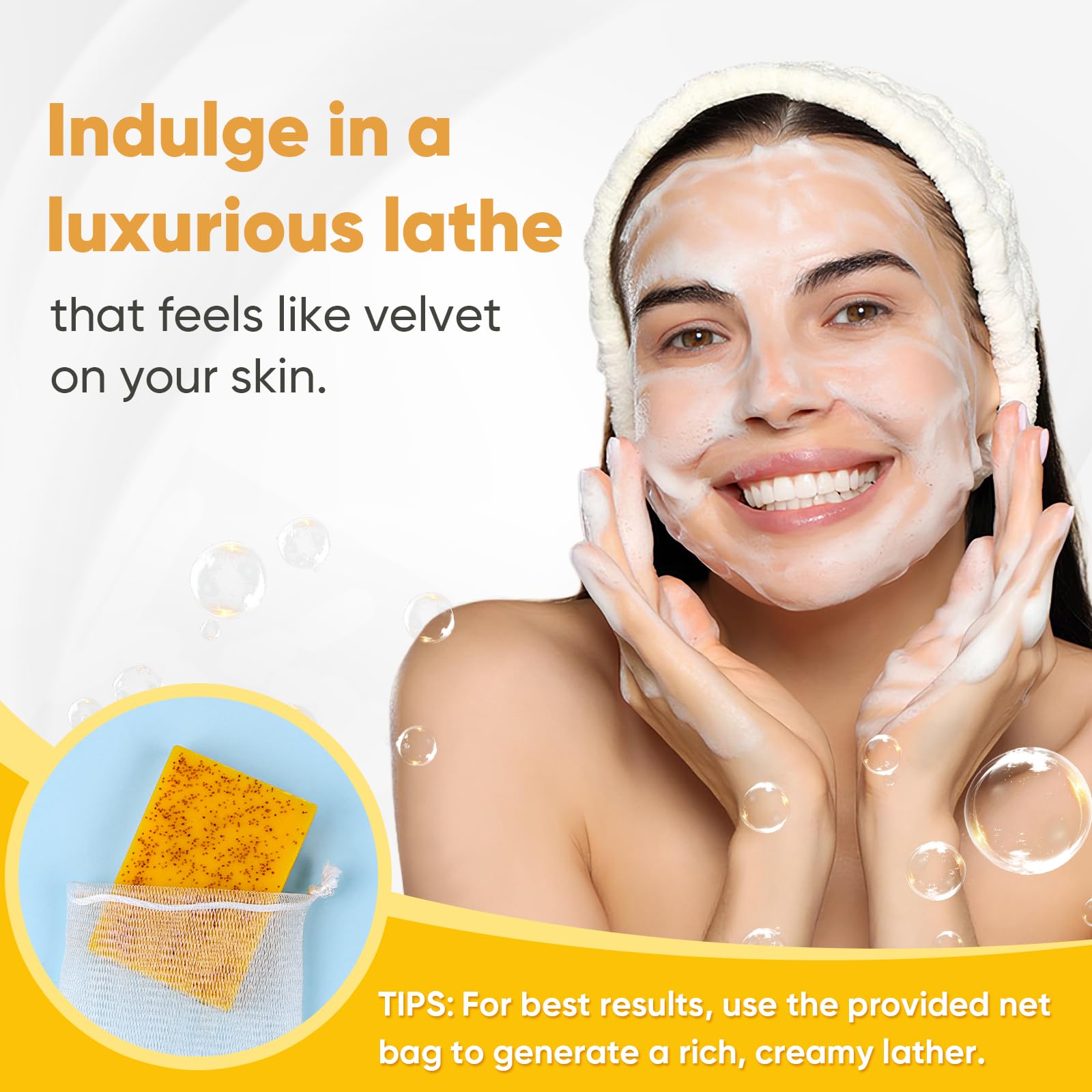 Treeroot Jabon Curcuma Shea Manteca: hidratación profunda que combate la sequedad.