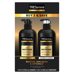 Acondicionador Tresemmé Rich Moisture en botella para desenredar y suavizar