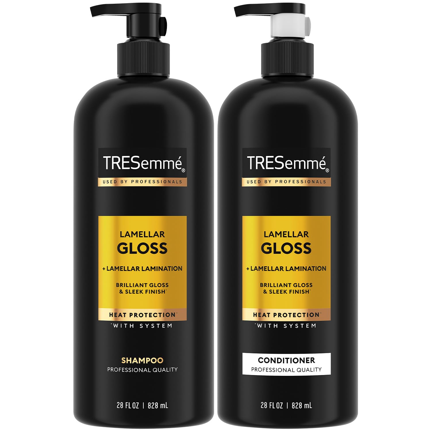 TRESemmé Lamellar Gloss Champú: botella con brillo duradero para el cabello