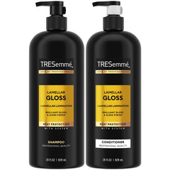 TRESemmé Lamellar Gloss Champú: botella con brillo duradero para el cabello