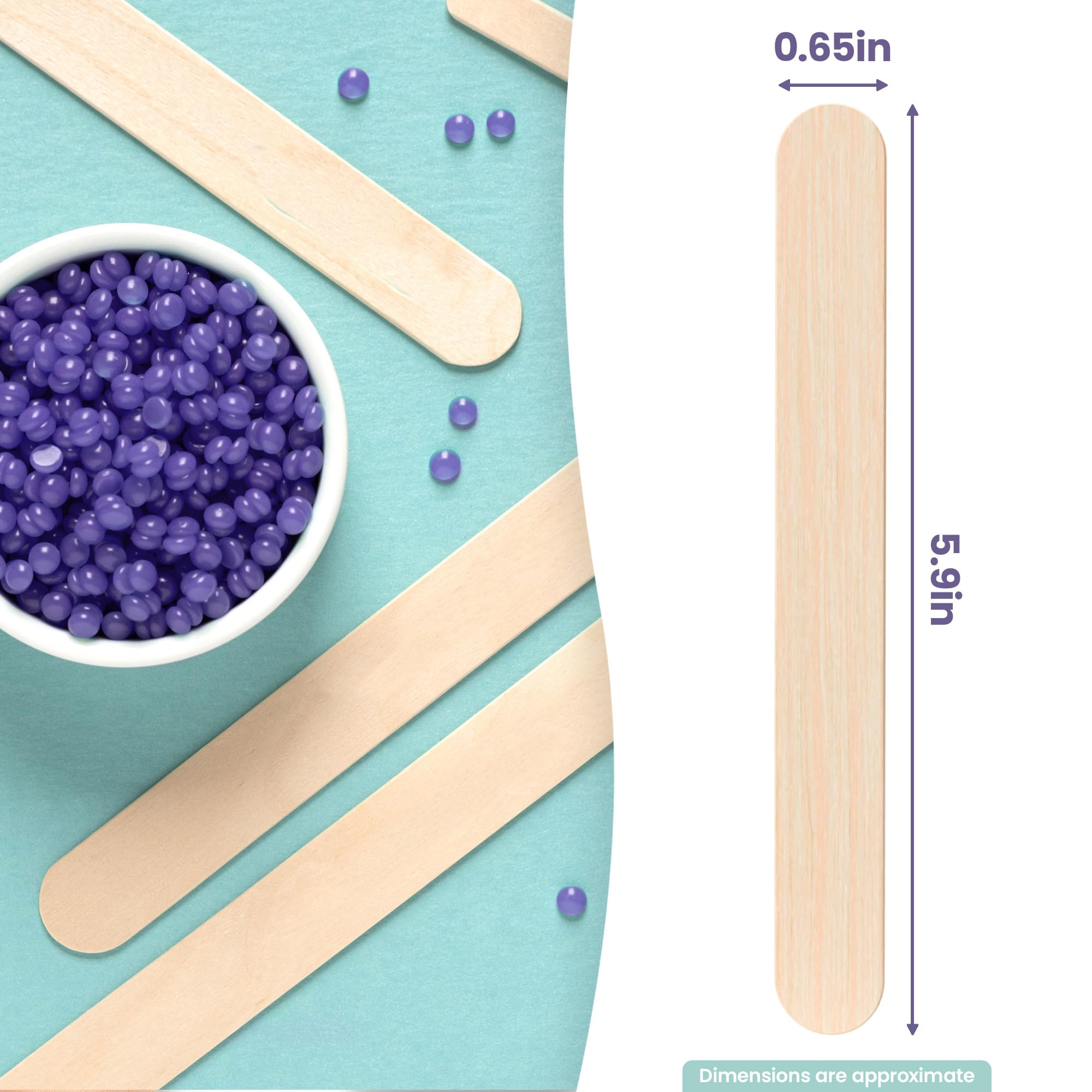 Palitos de Tress Wellness para cera de cuerpo y rostro con cobertura amplia