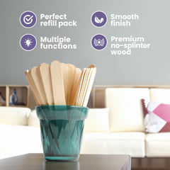 Palitos de madera con diseño ergonómico y agarre antideslizante de Tress Wellness.