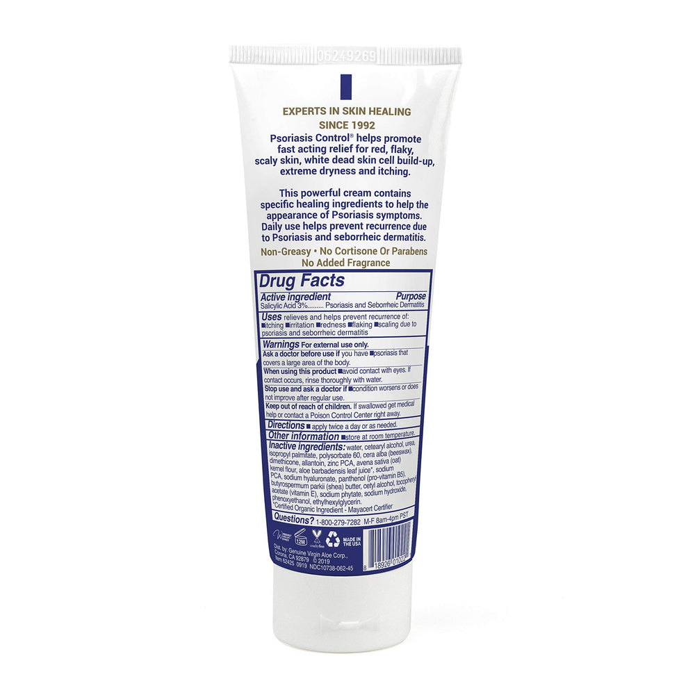 Aplicación dos veces al día con TriDerma Psoriasis Control.