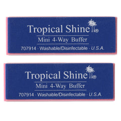 Tropical Shine Mini Buffer con grano fino para alisar la superficie de la uña.