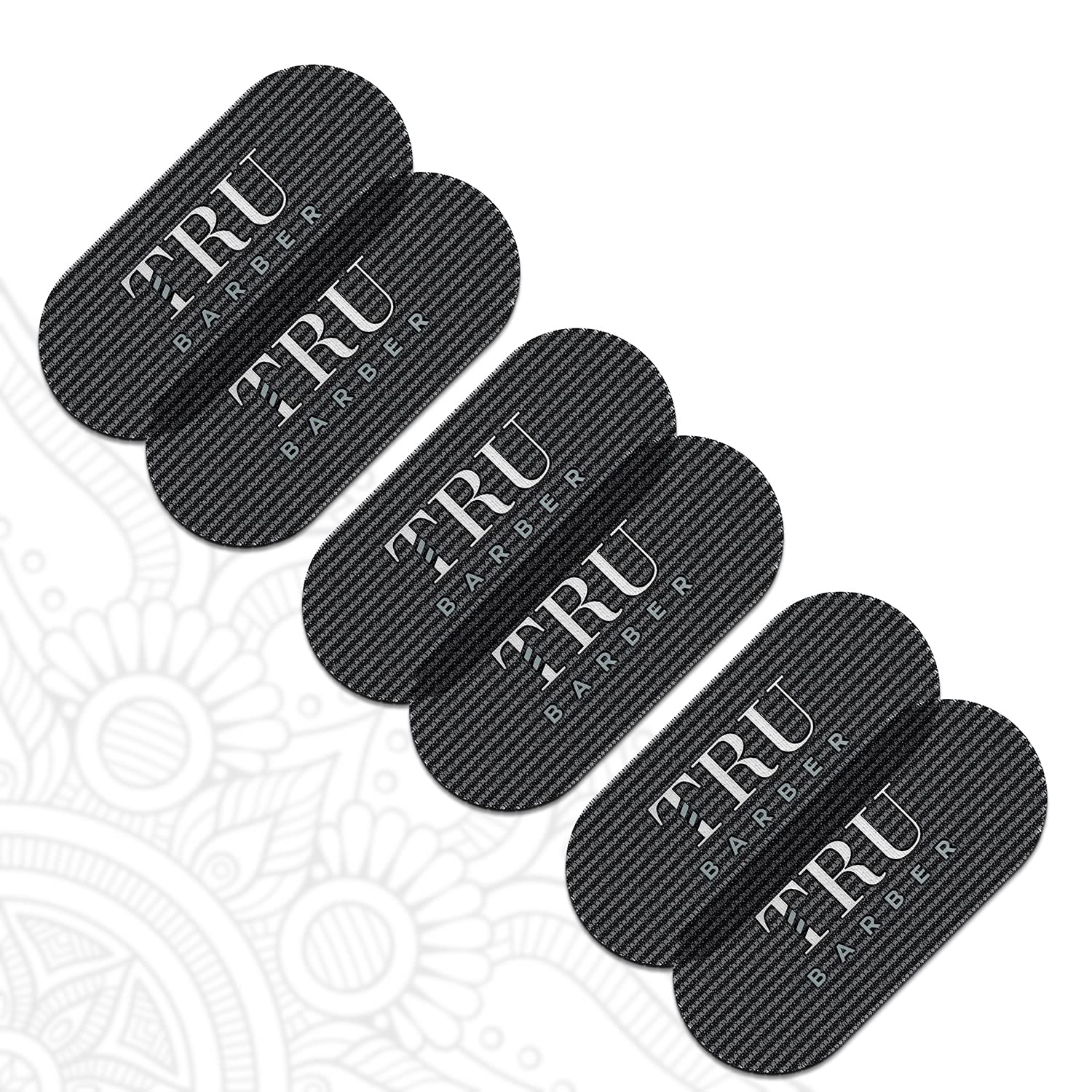 TRU BARBER agarradores-pelo bundle-6 negro: agarre firme para secciones grandes