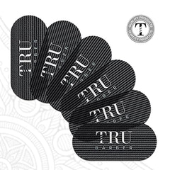 TRU BARBER pinzas-pelo profesional-negro: sujeción estable para peinados precisos